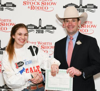 Local youth wins calf scramble at Fort Worth Stock Show