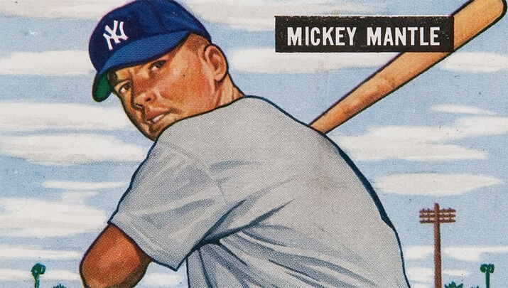 Rare Mickey Mantle card sold at auction for record $12.6 million
