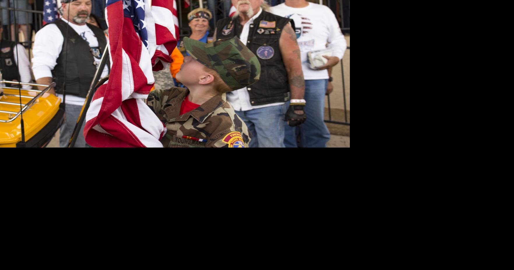 Nation of Patriots tour passing the flag to Arizona