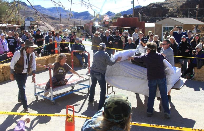 Oatman 34th annual Bed Races Features