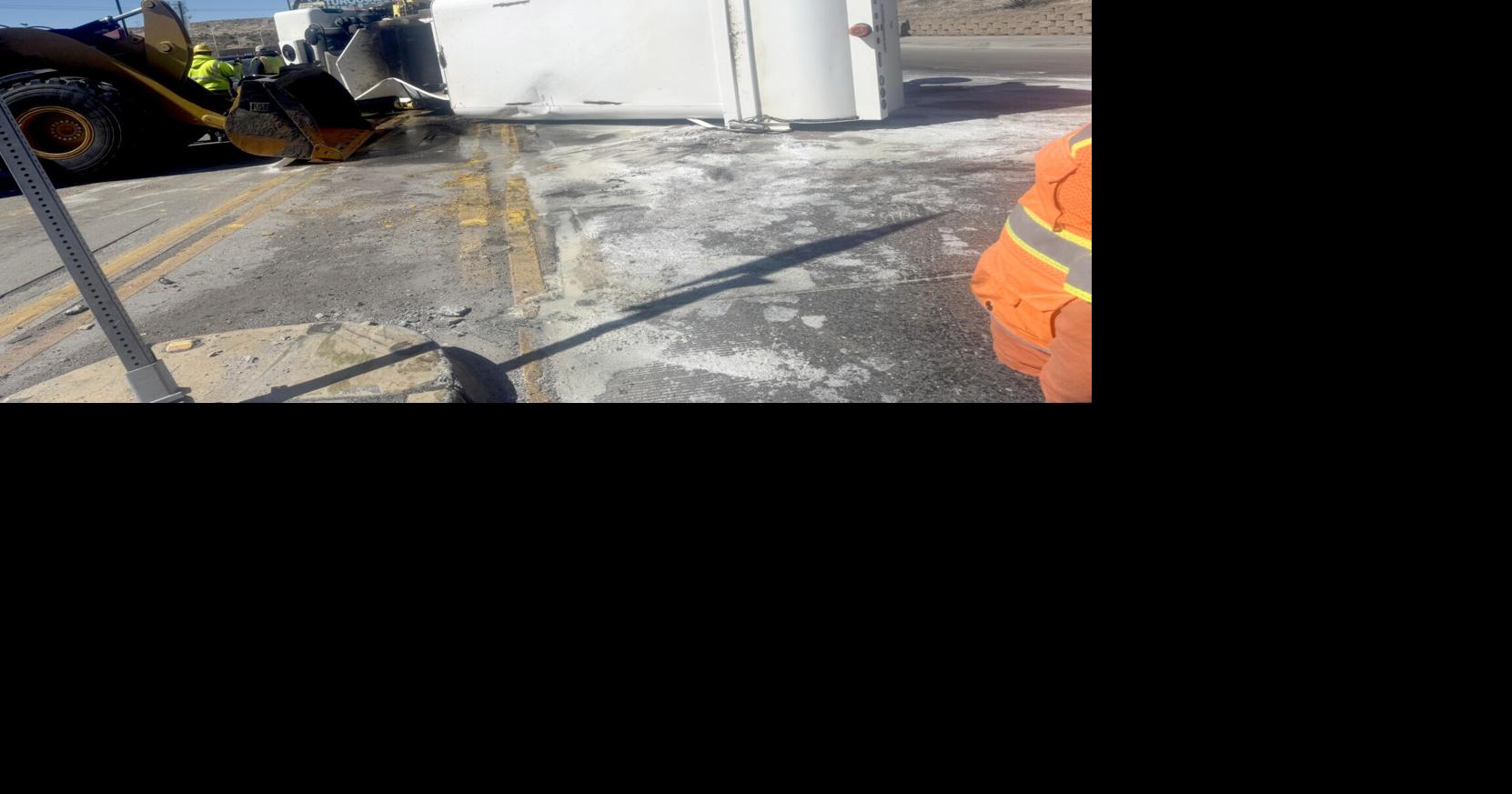 Traffic accident | Garbage truck rollover on Beale Street causes length ...