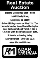 ADAM MARSHALL AUCTIONEERS,LLC - Ad from 2024-05-18
