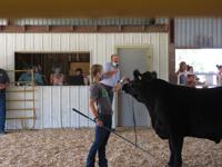 Beef, sr. showmanship champion, Kacey Dethlefs, Ravenna