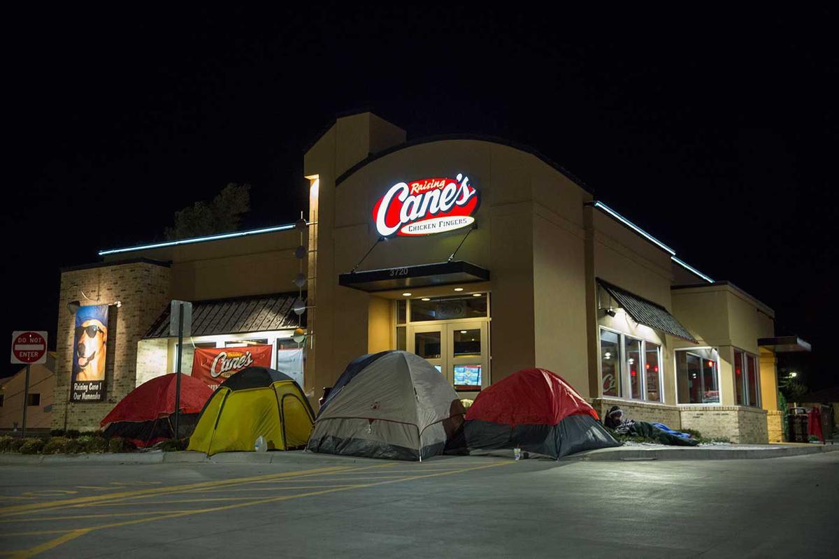Dedicated Raising Cane's fans waited in line for 20 hours for the