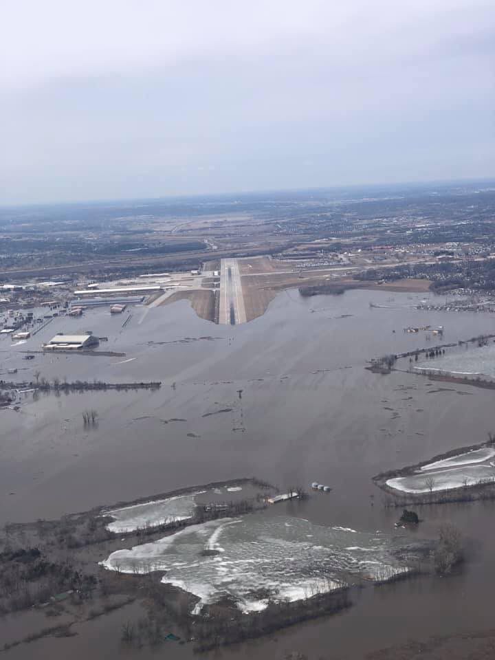 of Offutt underwater; at least 30 buildings damaged in flood