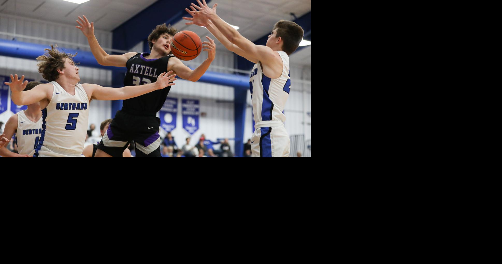 Photos Axtell at Bertrand boys basketball