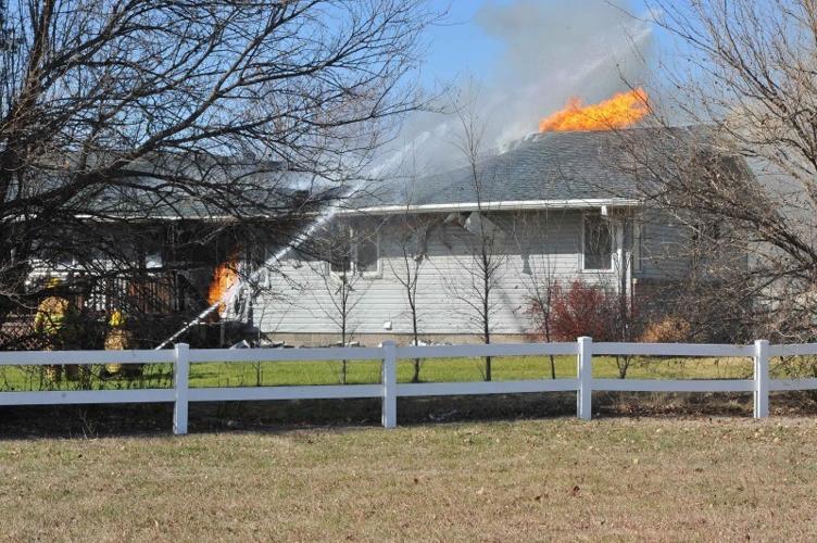 Two departments respond to Elm Creek house fire