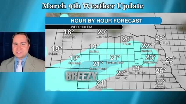 March 9 weather update for Nebraska