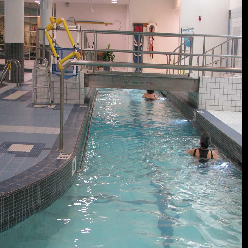 Turttle Pool At Chi Health S Wellness Fitness Center Helps Stroke Survivors Paraplegics Do Things In Water That