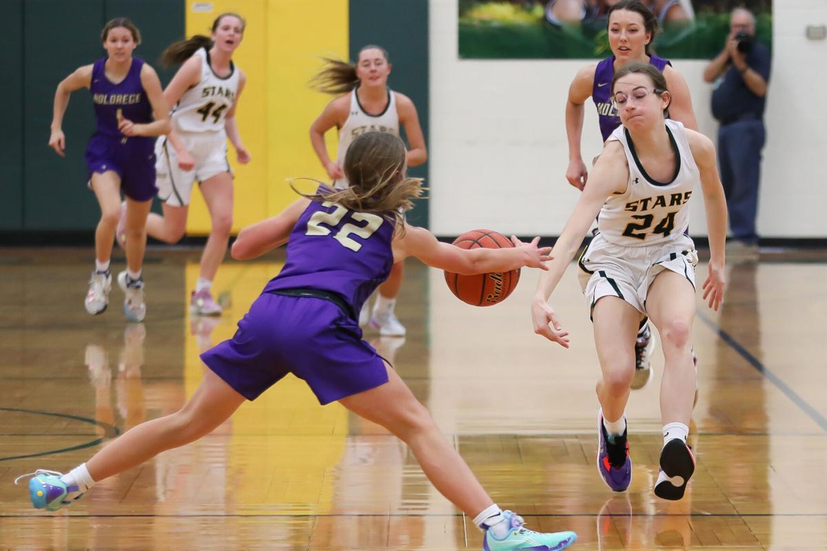 Kearney Catholic girls get opening game win, boys fall to Holdrege