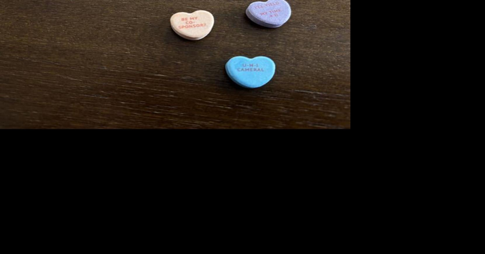 Nebraska lawmaker spreads love with Legislature themed conversation hearts