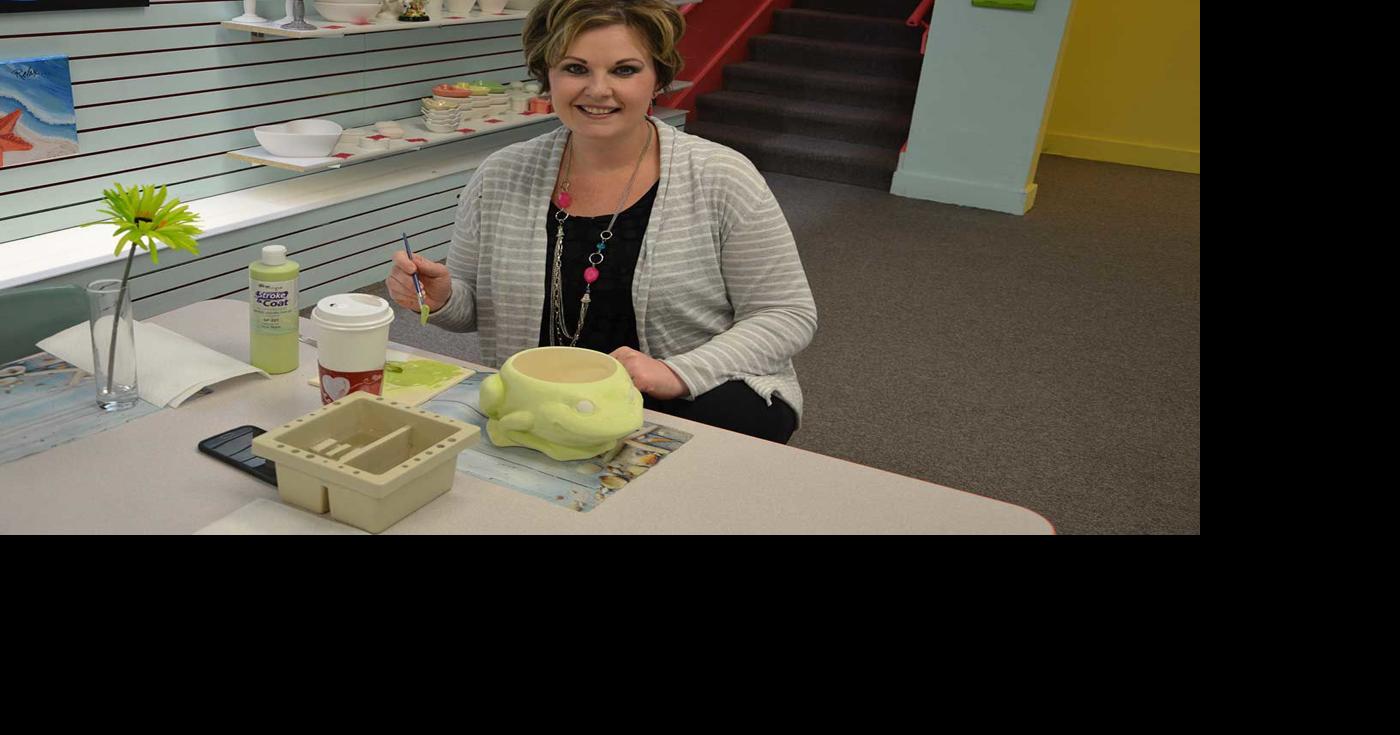 Put color on pottery; it’s amazing how you’ll feel, Paint Paradise owner says