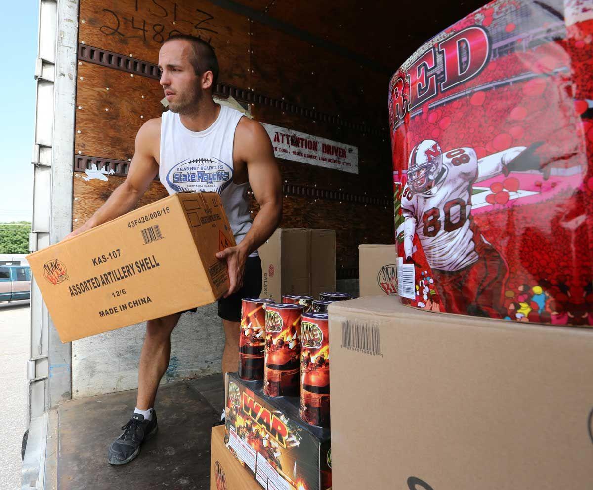 Map of firework stands in Kearney