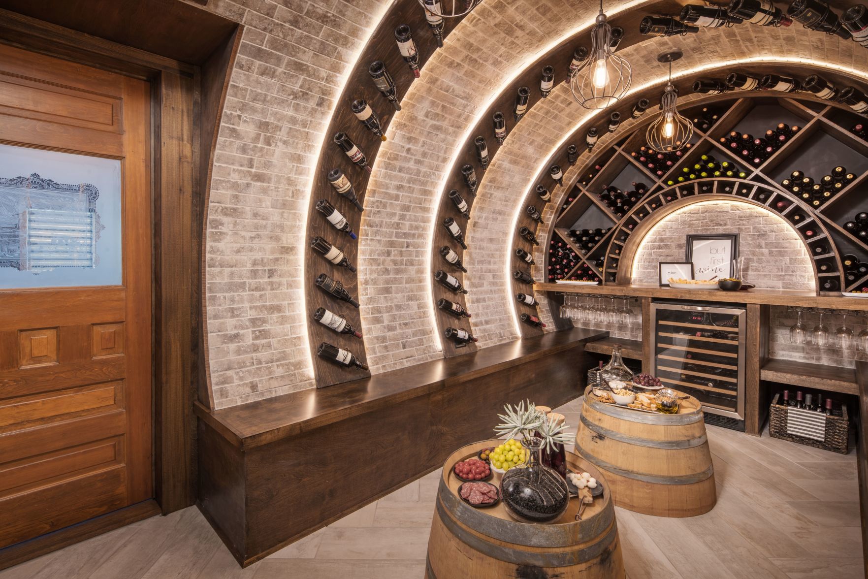 Elkhorn couple s award winning wine cellar is a barrel of fun