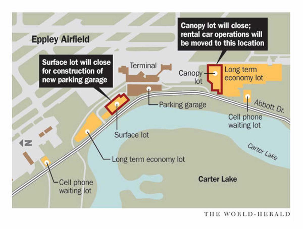 Changes coming to Eppley Airfield's parking, rental car operations