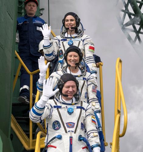 Russian Soyuz spacecraft with 3 astronauts docks at the