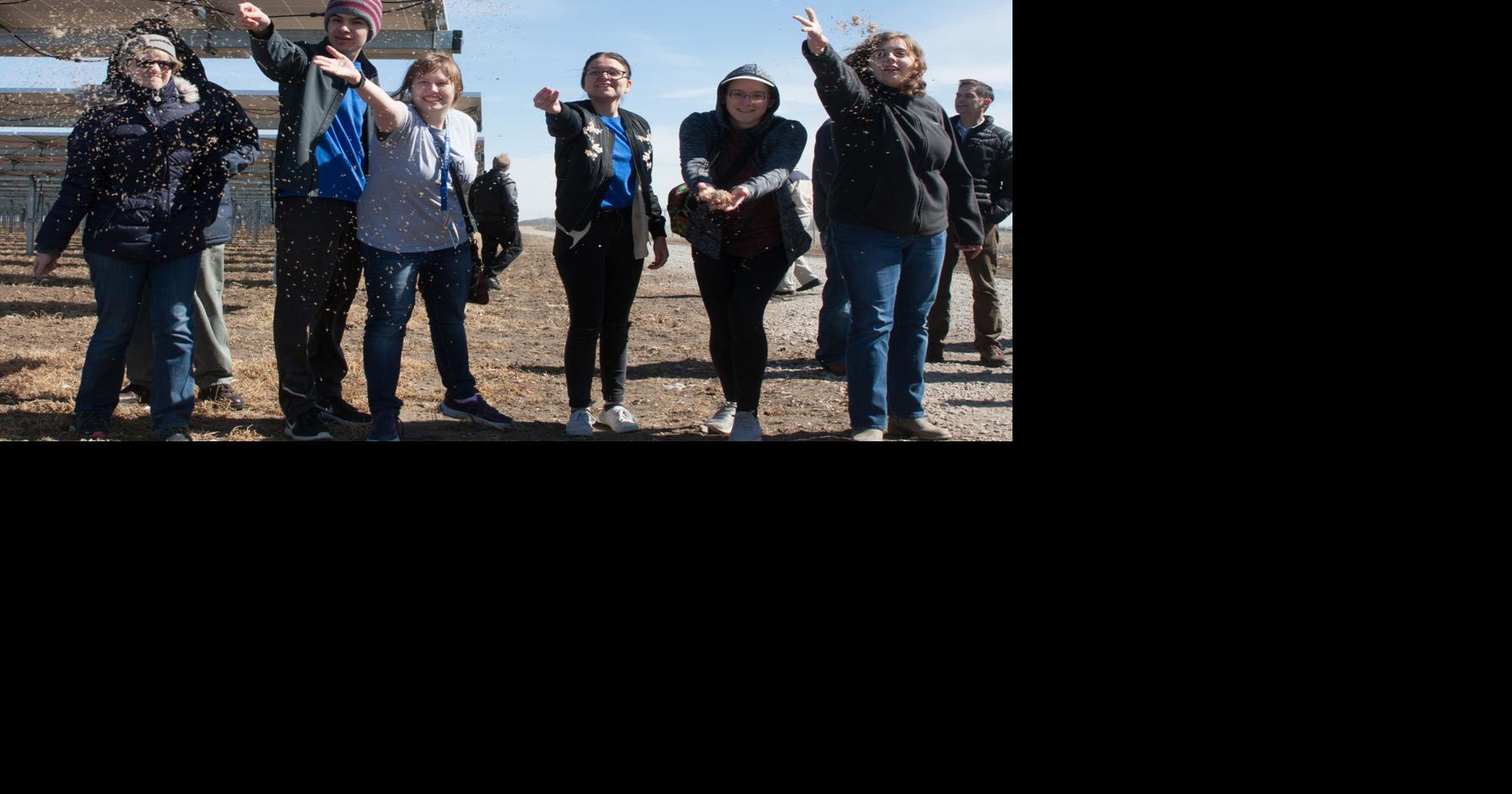 Entire 53acre site in northeast Kearney seeded with plants for pollinators