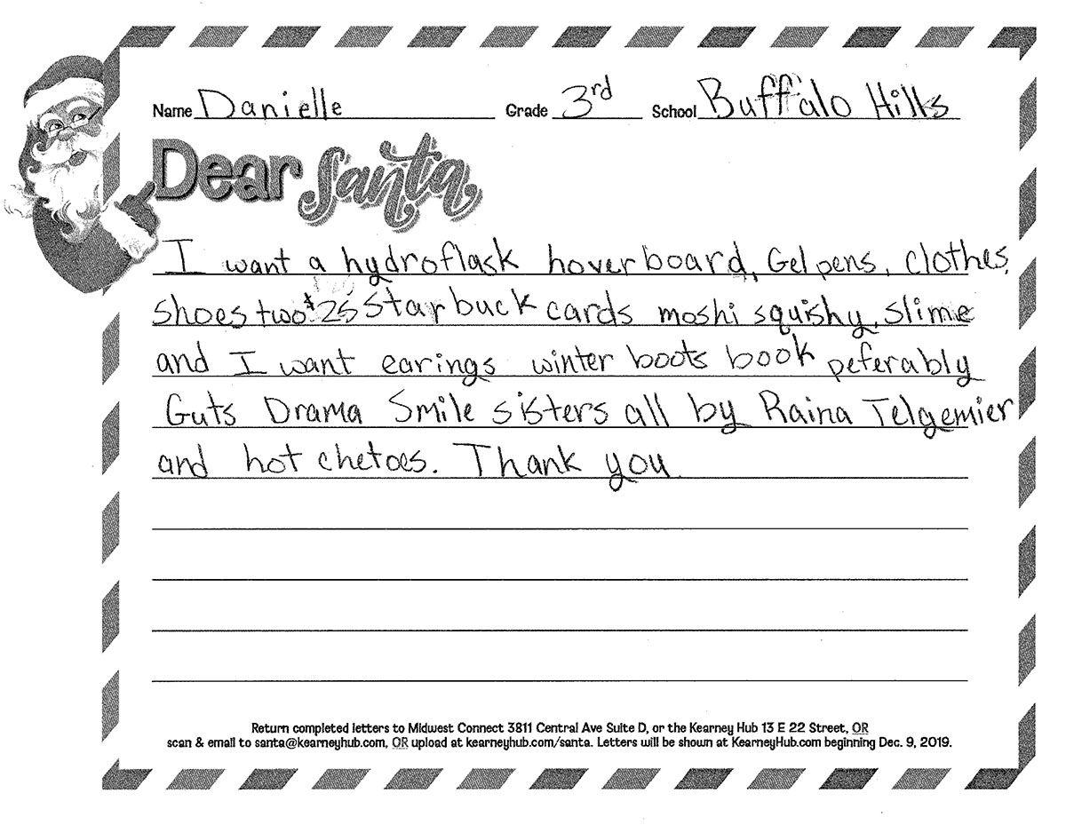 Danielle Beckett Obituary Letters To Santa Buffalo Hills 3rd Grade Mrs Little Gallery