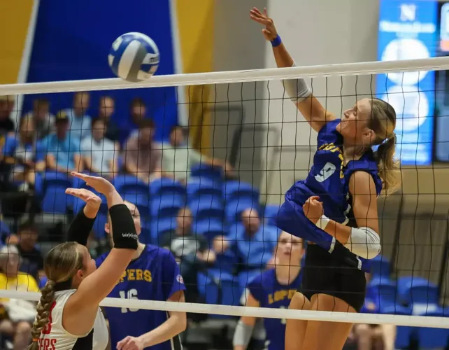 Schmedding Goes from Rival to Key Player for UNK Volleyball