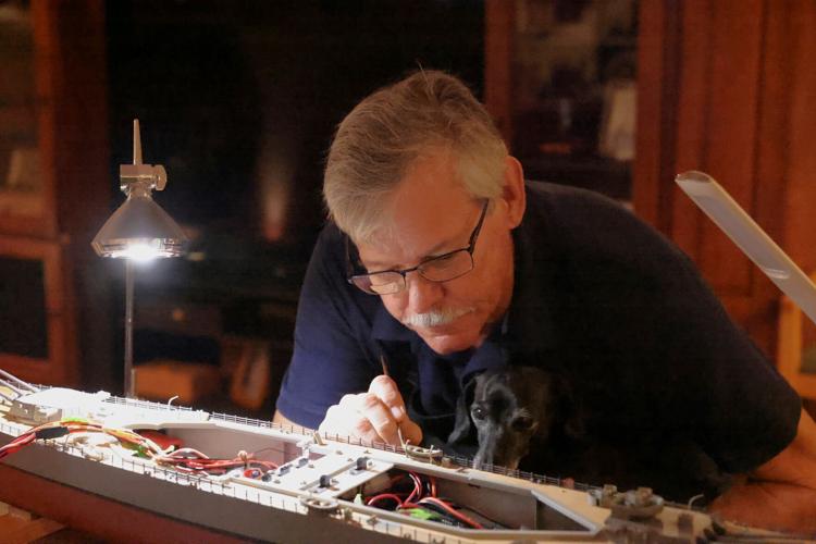 Veteran and model maker Andy Miller makes U.S. Naval history come alive