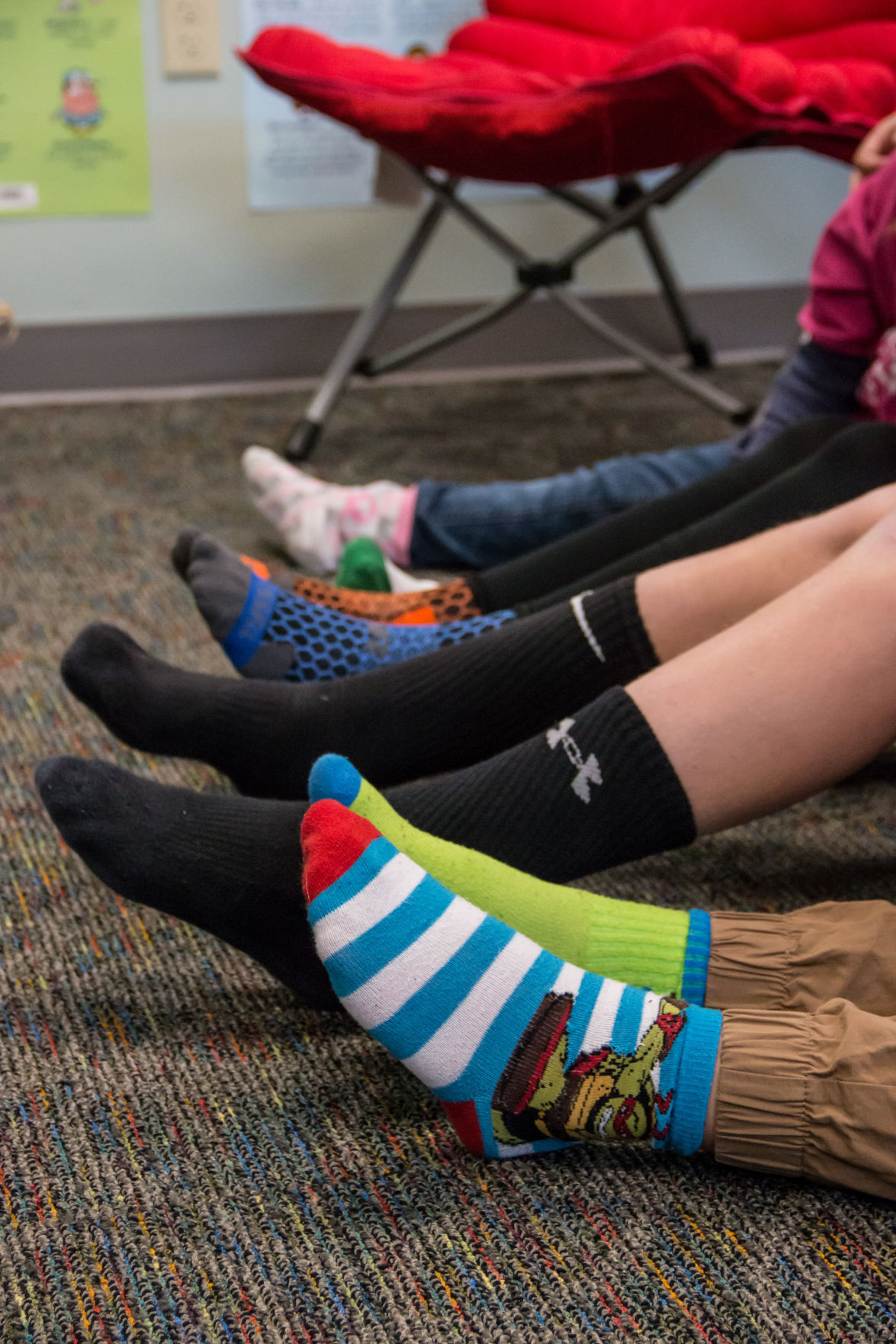 Buffalo Hills students wear mismatched socks for Down syndrome