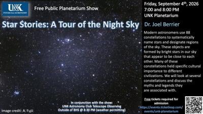 Free UNK Planetarium Show