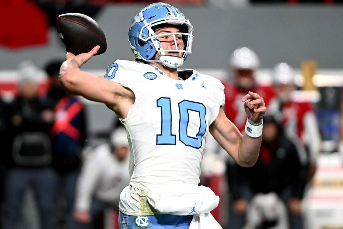 North Carolina QB Drake Maye enters draft, will skip bowl game