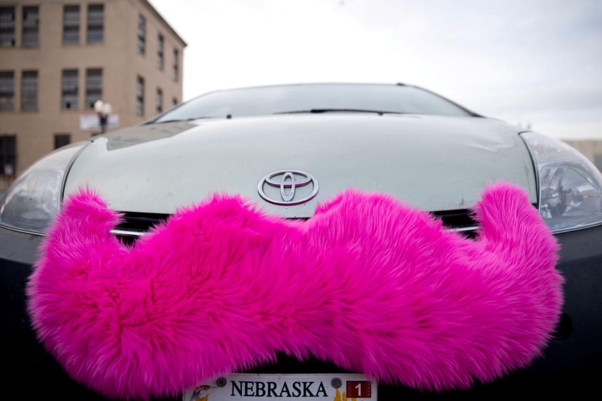 Lyft's pink furry mustache is out; 'glowstache' is in