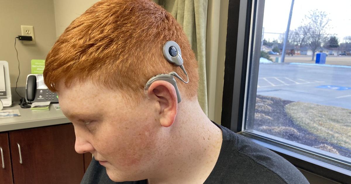Cochlear implant lets Kearney Catholic football player hear again