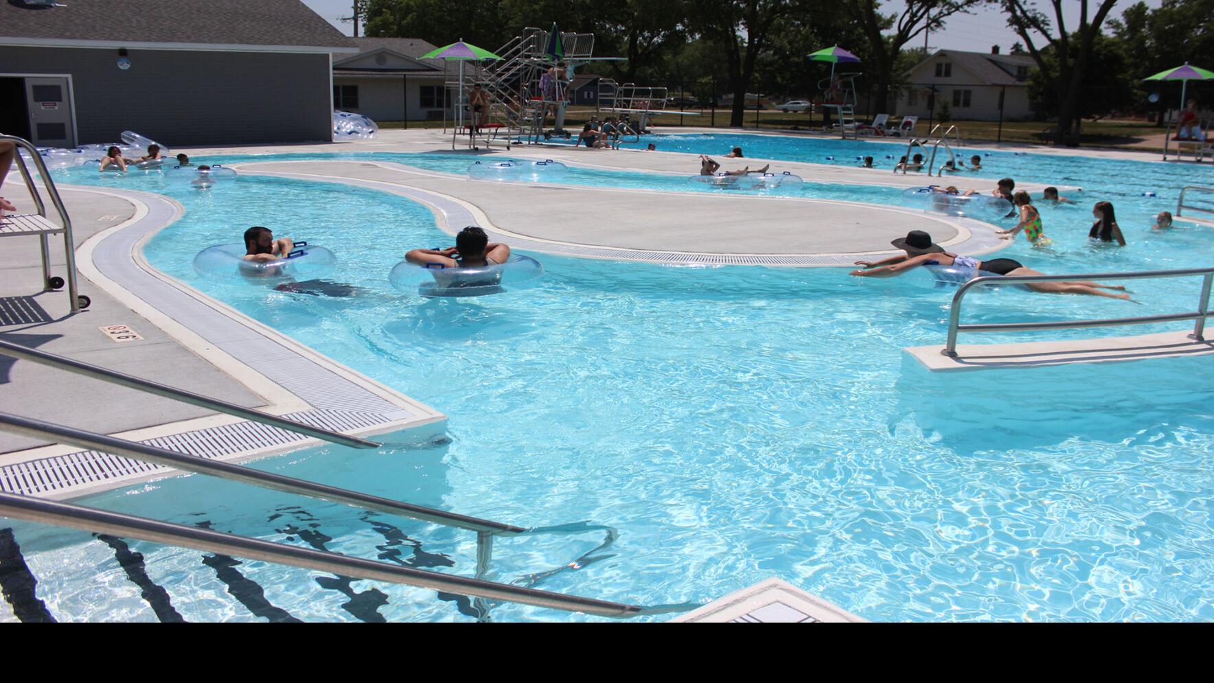 fullerton debuts its new pool with lazy river family slide and diving towers state and regional news kearneyhub com