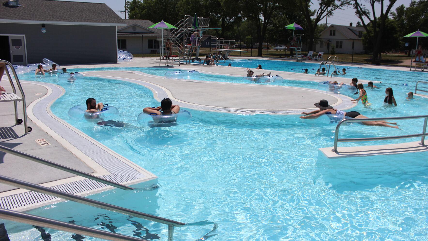 fullerton debuts its new pool with lazy river family slide and diving towers state and regional news kearneyhub com