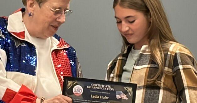 Gibbon senior wins grand prize in America 250 essay contest, but they're all winners