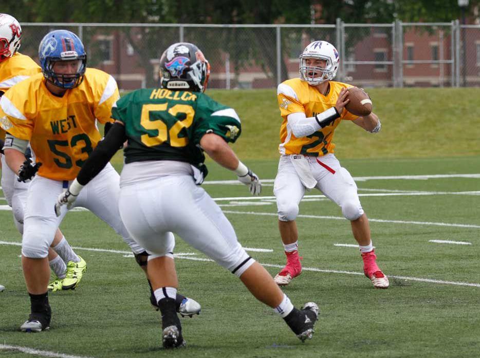 Amhersts Trey Taubenheim Plays At The Ne Ska Eight Man All Star Game Amhersts Trey Taubenheim Plays At The Ne Ska Eight Man All Star Game
