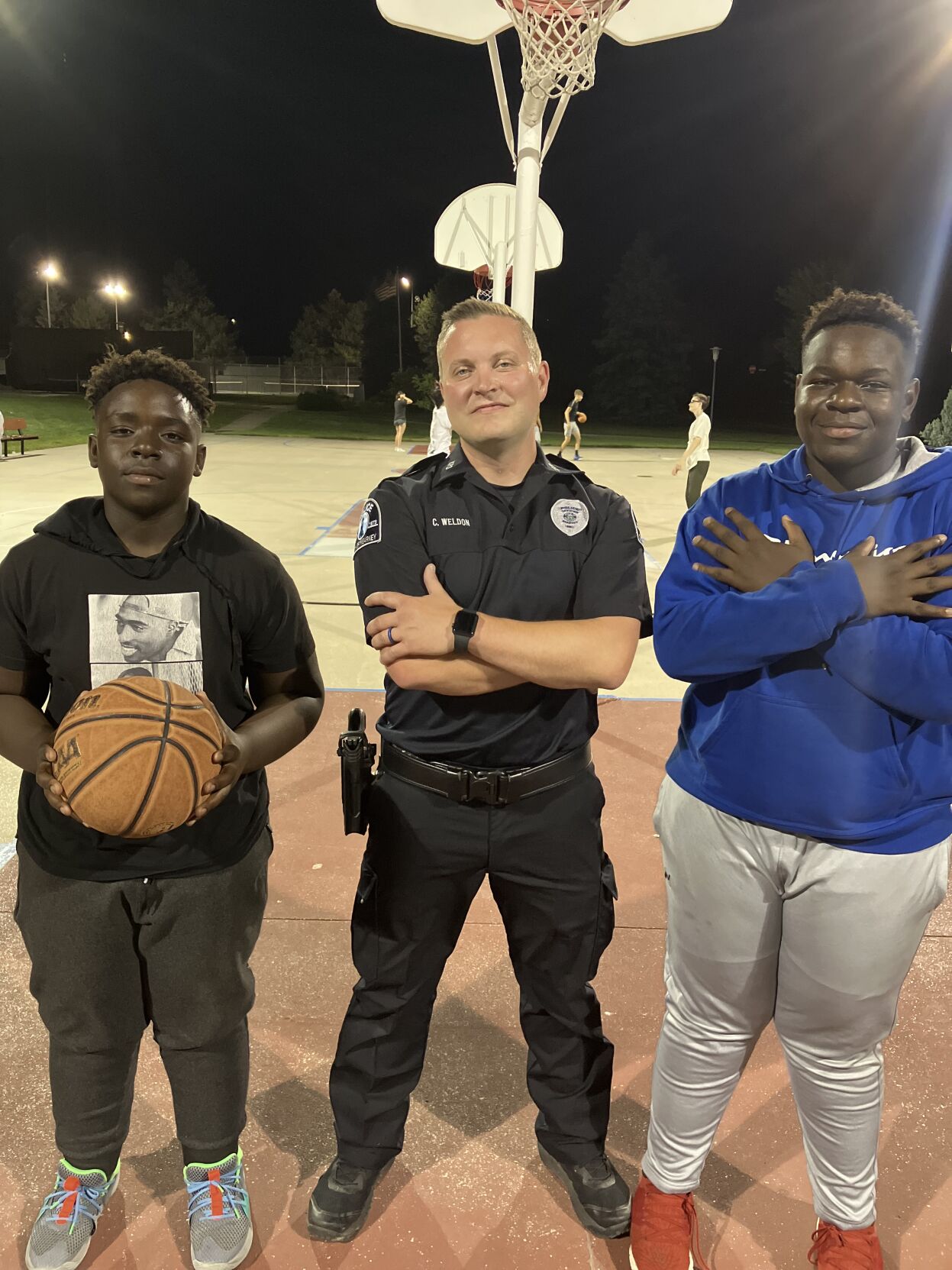 'Not just here to enforce the law' Kearney police use sports for