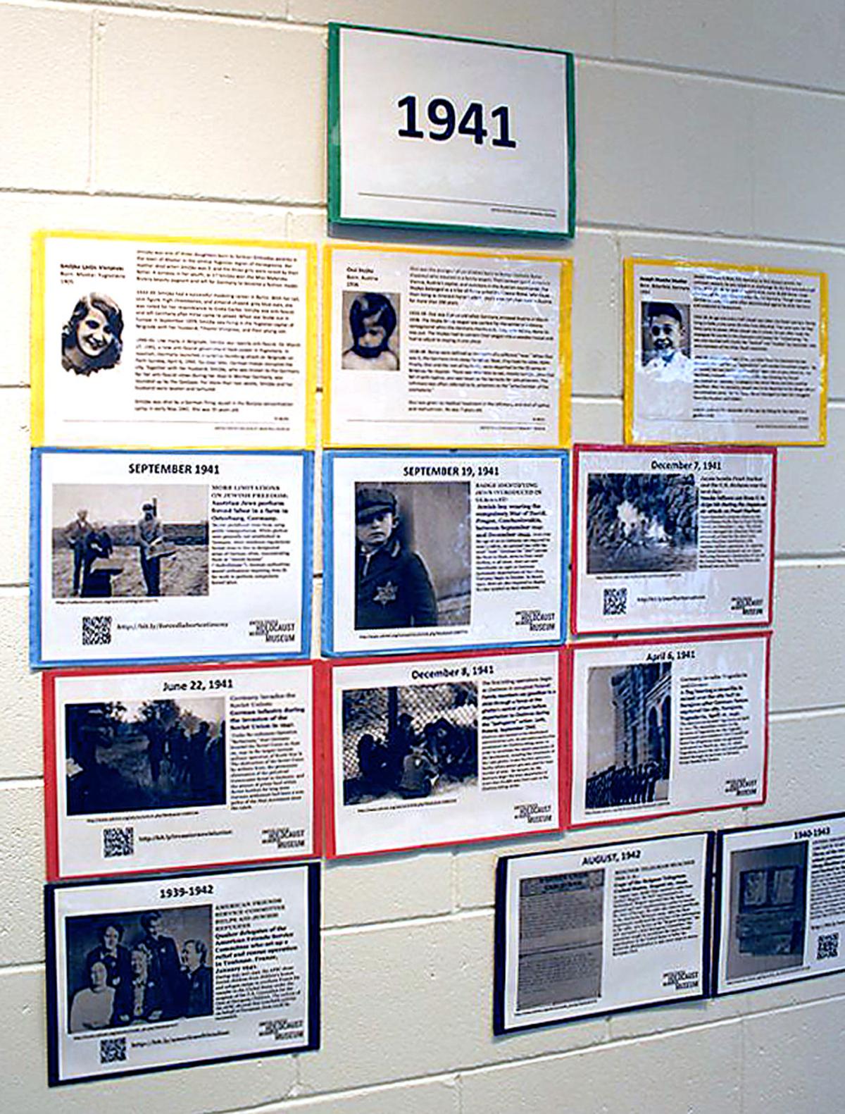 Timeline at Wood River High School aims to teach people about Holocaust