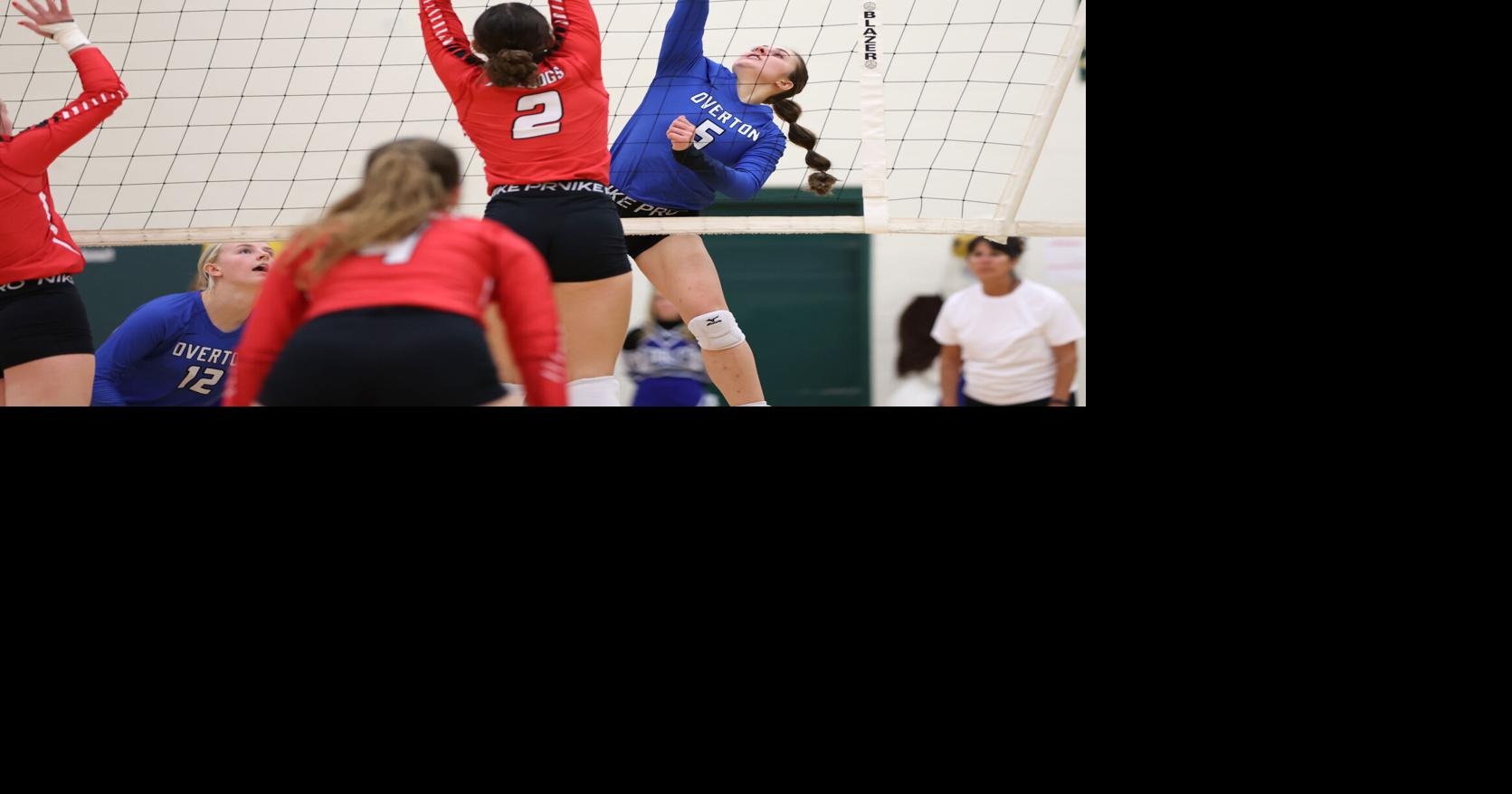 "Photos" Overton and Pleasanton volleyball