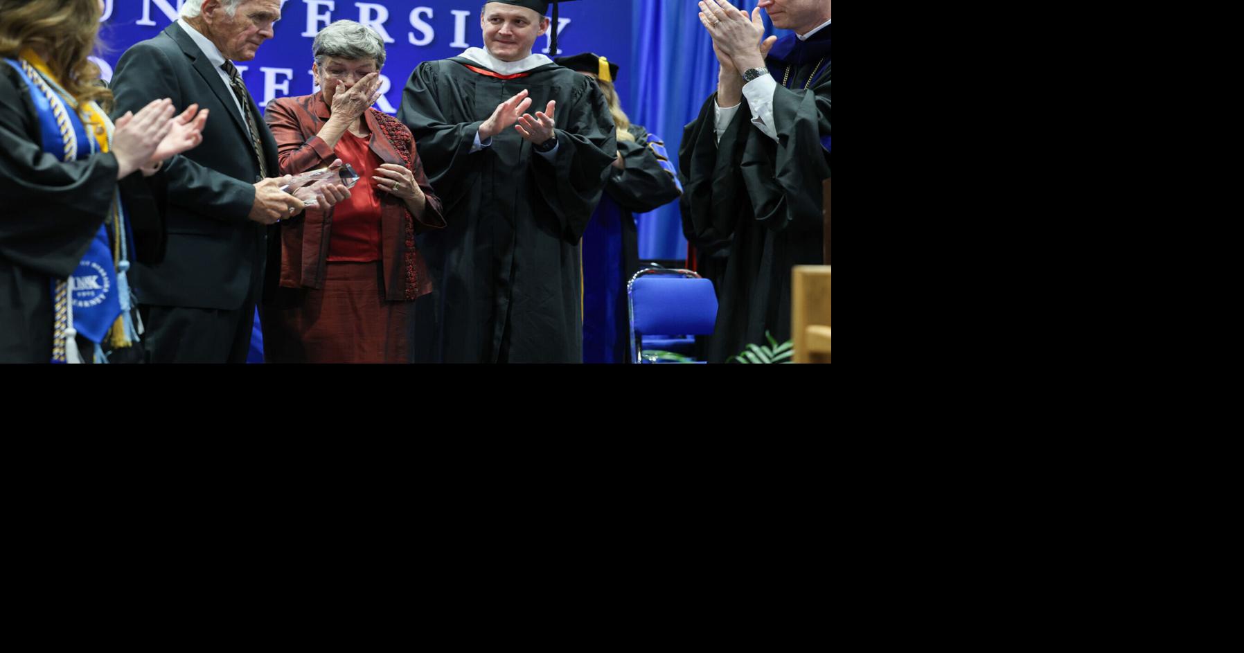 UNK commencement honorees: 736 students, Keith and Eileen Carpenter