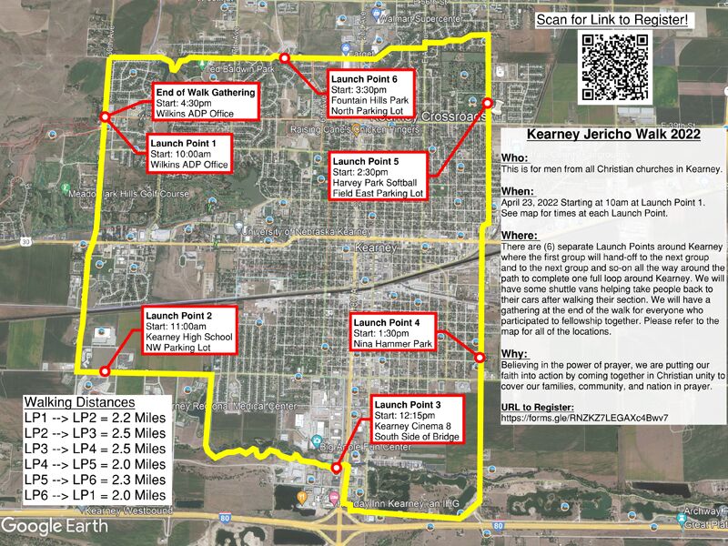 2022 Jericho Walk: A 13.5-mile prayer on foot trek around Kearney