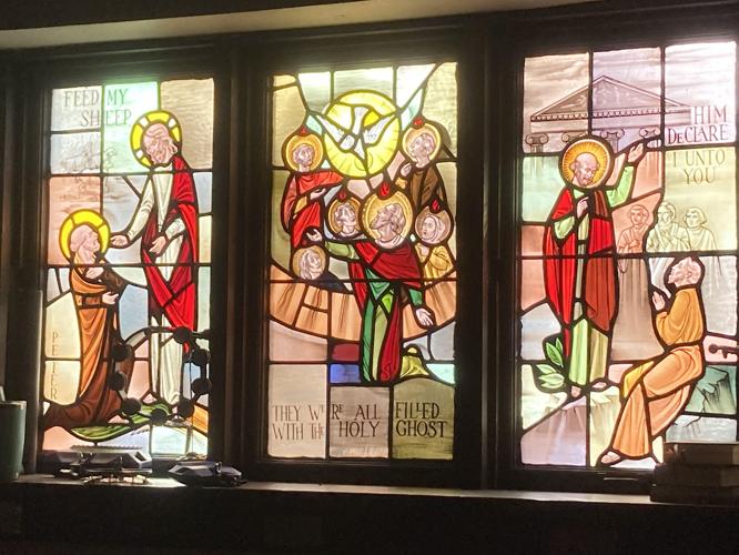pastors pen - p1 - Pentecost window