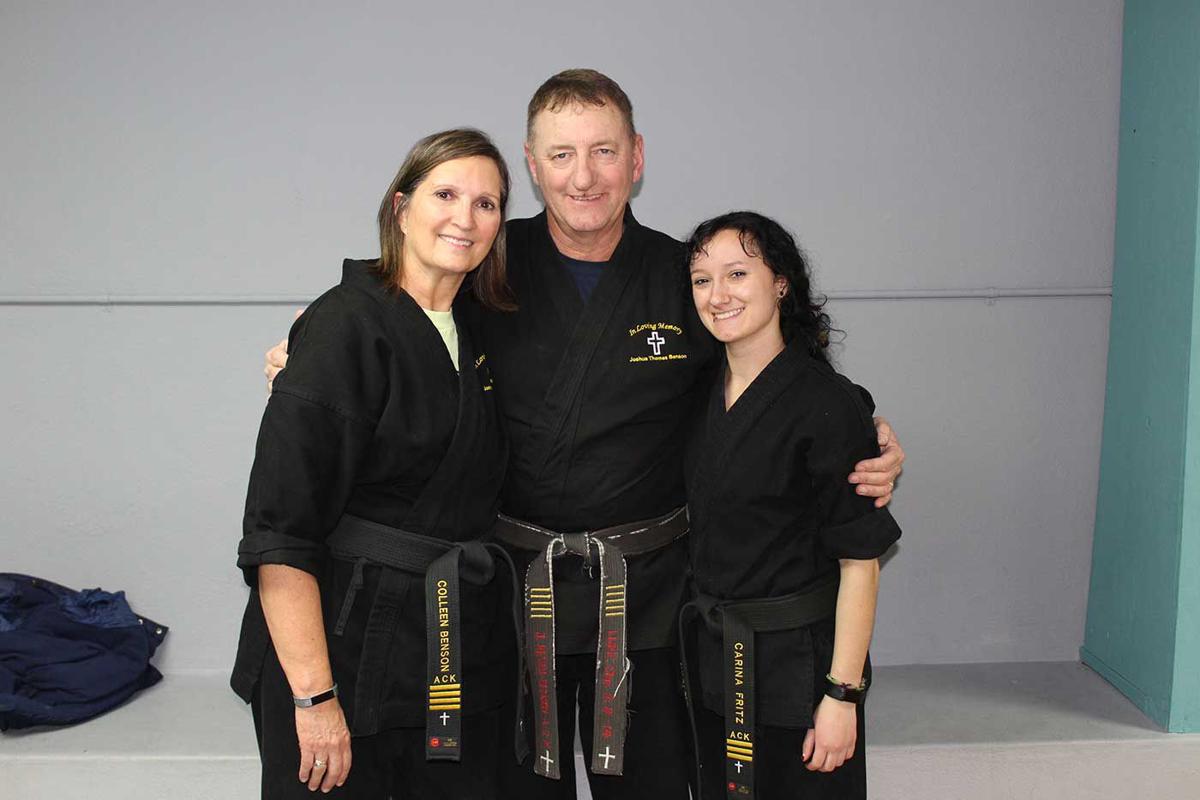 Kevin Benson, a 5th degree black belt, has been teaching martial arts