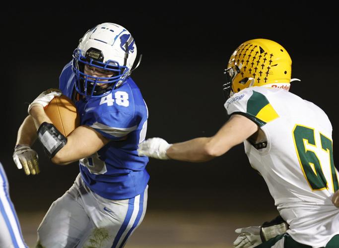 Kearney Catholic ends football season with win over Gibbon
