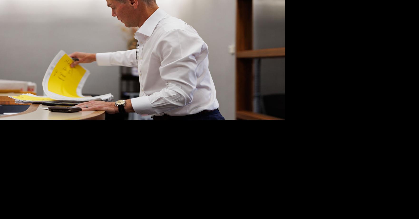 Photos: Brett Lindstrom submits signatures for Nebraska governor bid