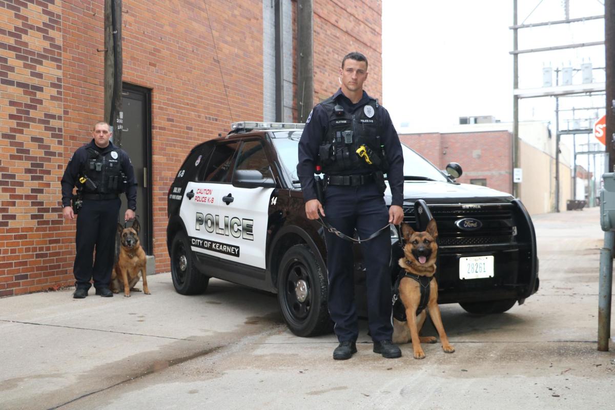 Kearney Police Department its newest police service dog, Bane
