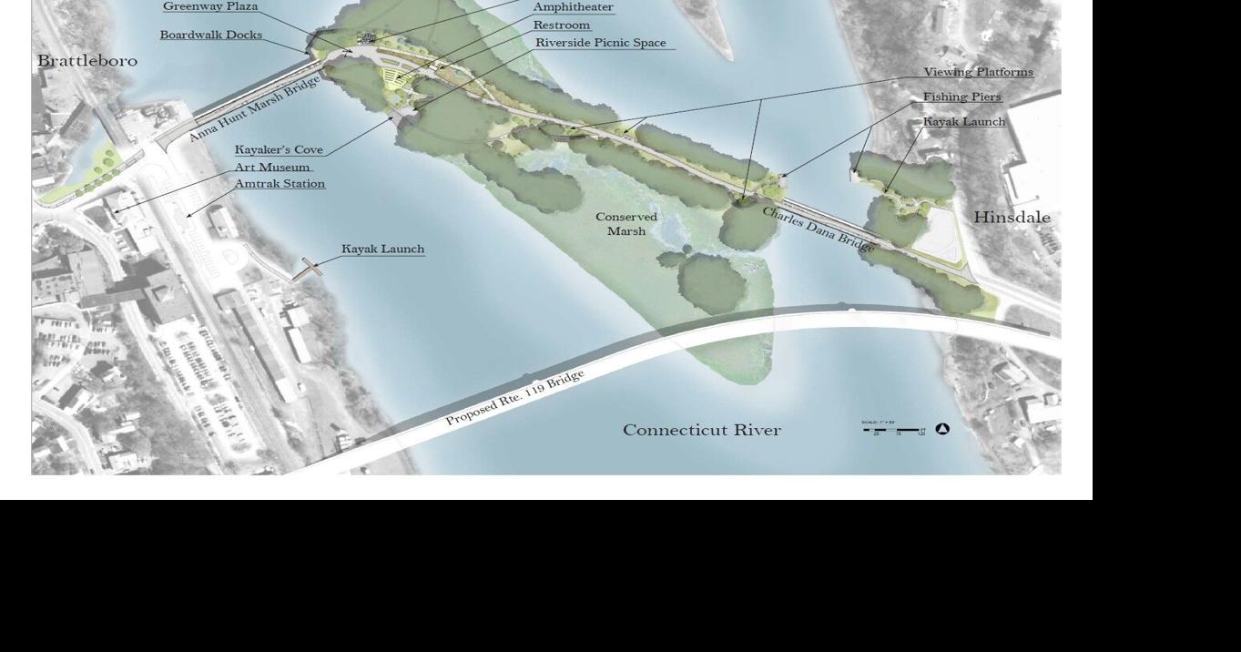 Hinsdale, Brattleboro look to river island's future