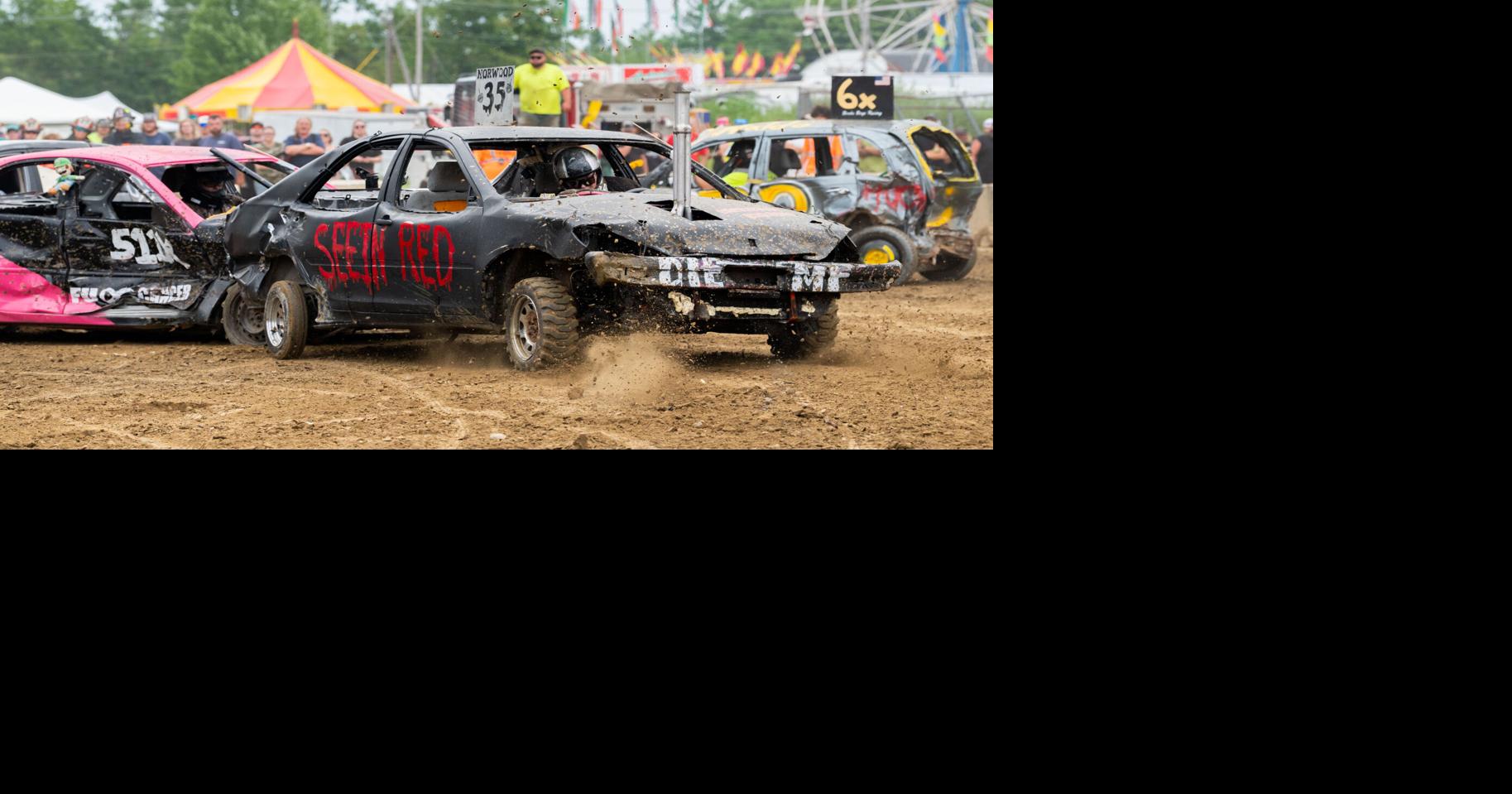 A bang-up time at the Cheshire Fair's demolition derby