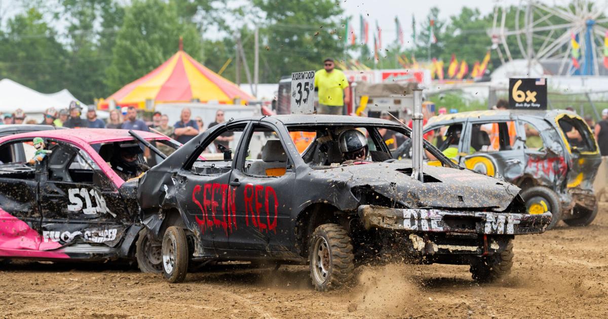A bang-up time at the Cheshire Fair's demolition derby