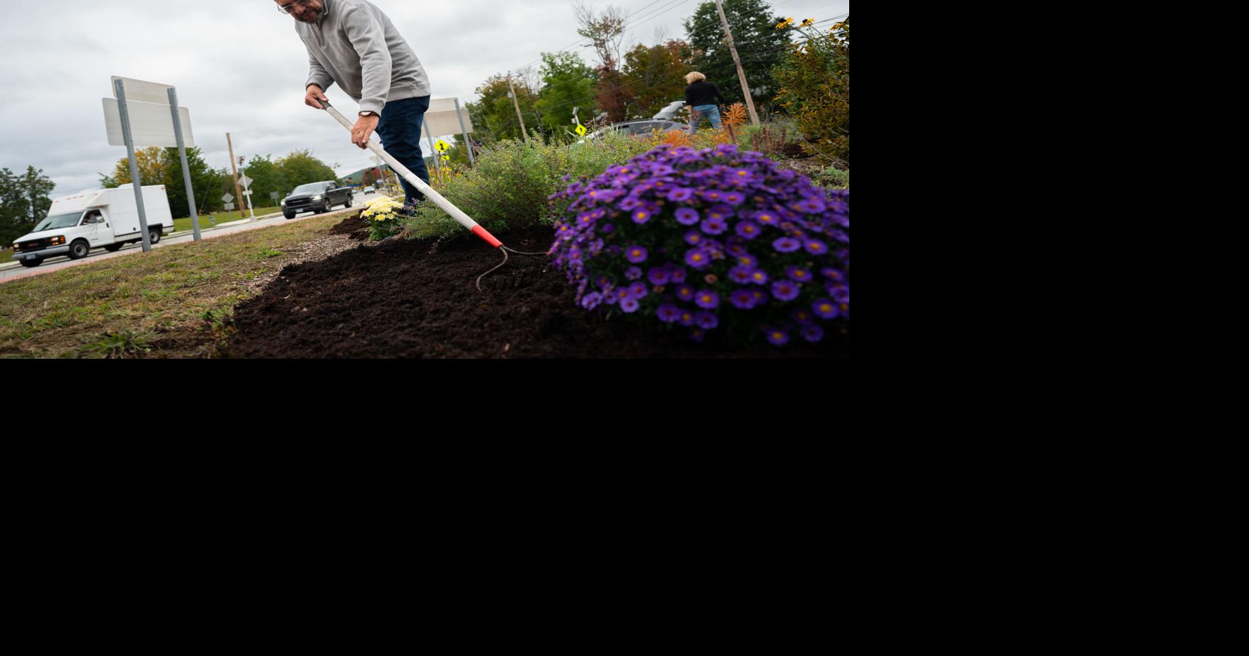 Winchester-Island streets roundabout in Keene gets a spruce up