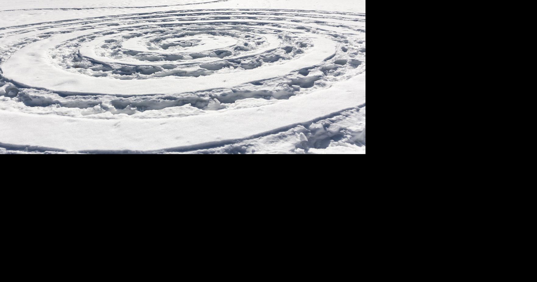 Snow art or a UFO landing site?
