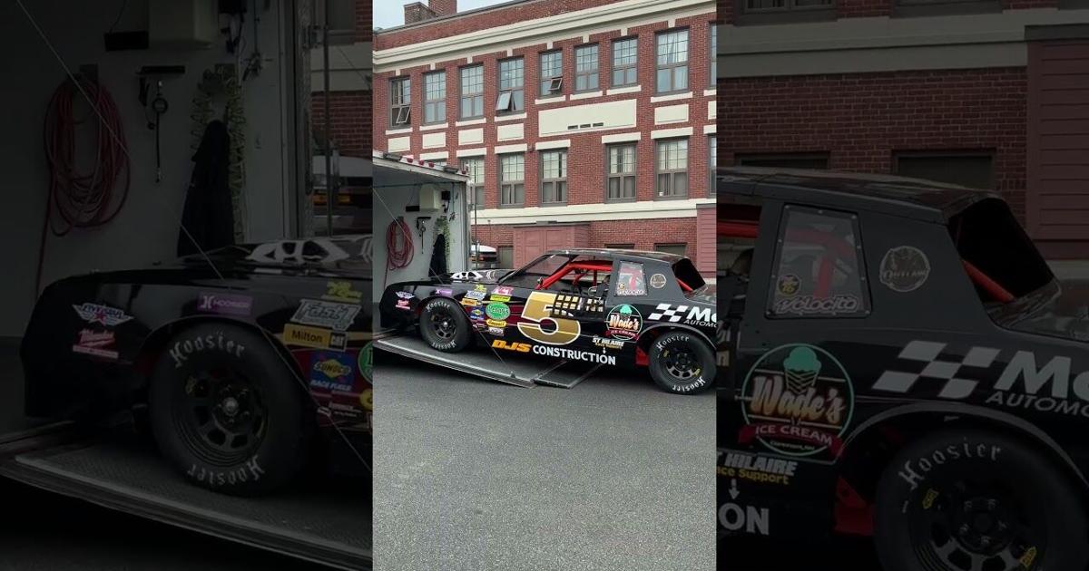 Erin Beaudry loads her racecar
