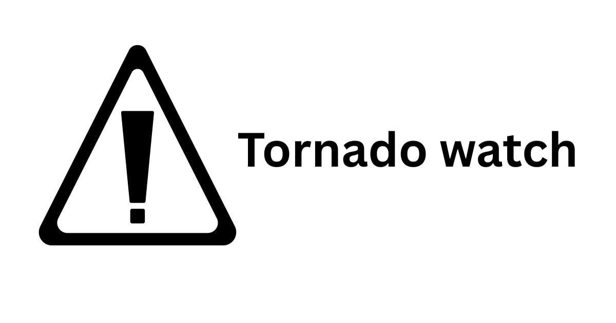 Region under tornado watch Thursday evening